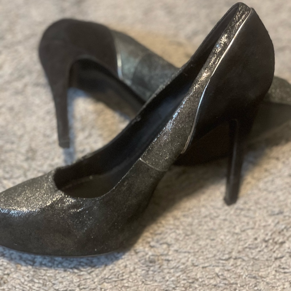 Bcbgeneration Glitter Black Heels - image 6